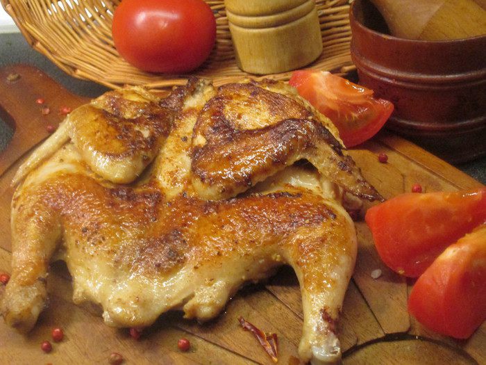 Цыпленок по-итальянски Pollo alla diabolo