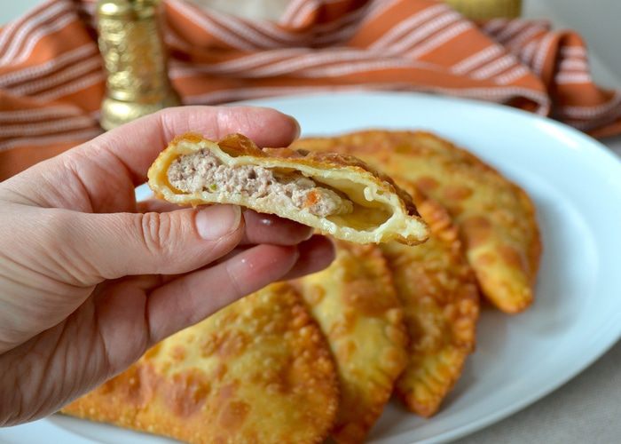 Чебуреки на заварном тесте