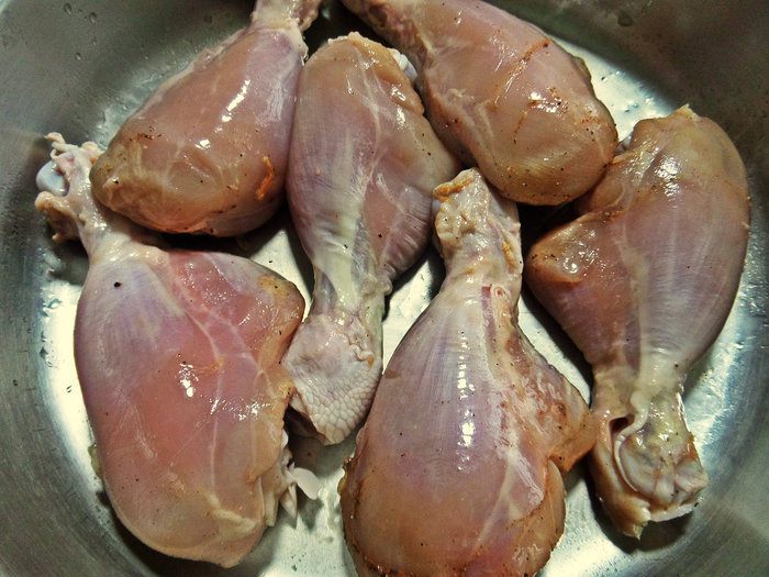 Карри с курицей и фасолью