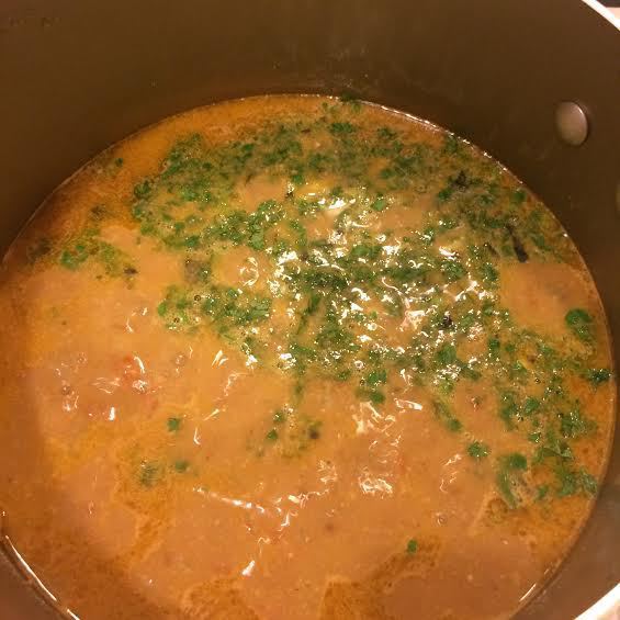 Суп Харчо с орехами