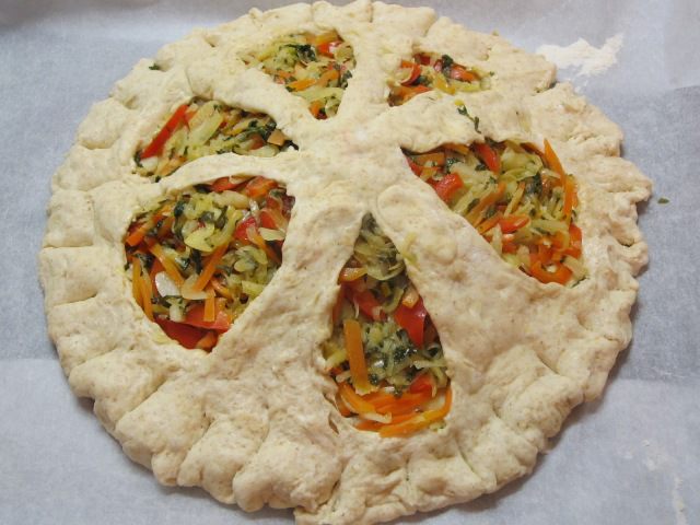 Пирог с овощами и зеленью