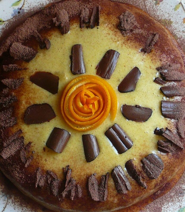 Торт &amp;quot;Апельсиново-морковный&amp;quot; (постный)