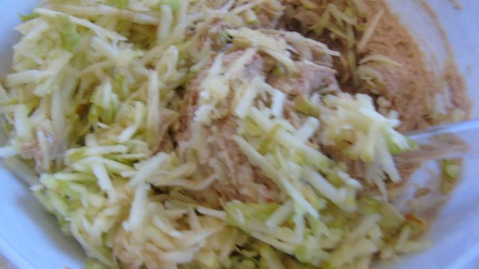 Маффины с яблоком из цельнозерновой муки