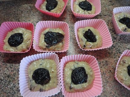 Кексы с черносливом