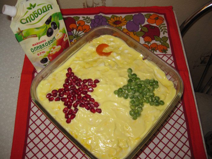 Салат слоеный &amp;quot;Две звезды&amp;quot;