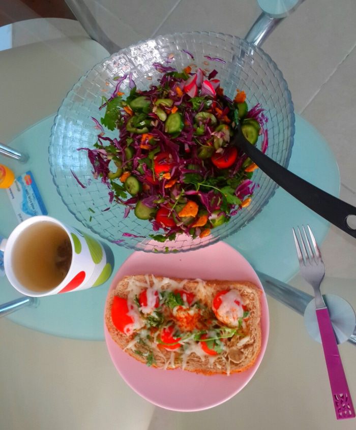 Весенний салат в пост