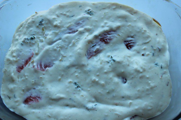 Картофельная запеканка с рыбой