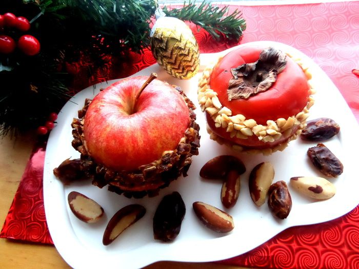 Новогодние сэндвичи из фруктов