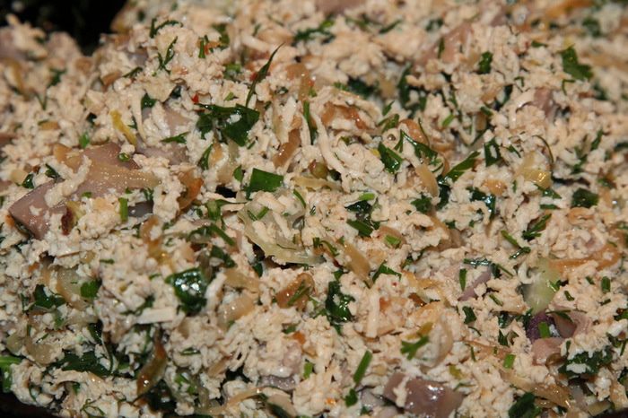 Лепешки с сыром тофу