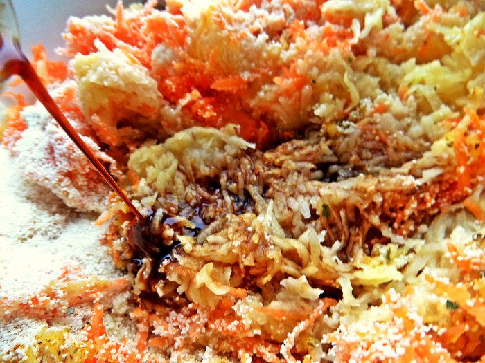 &amp;quot;Драники&amp;quot; морковно-картофельные с килечкой
