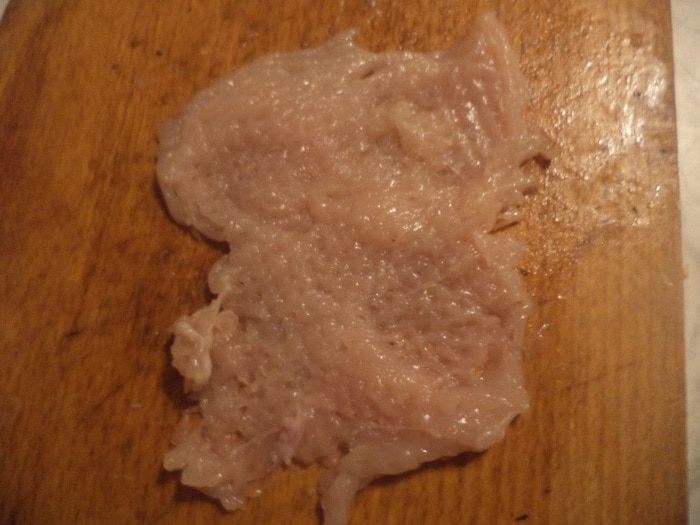 Кексы  из  куриного  филе  с  шампиньонами и сулугуни