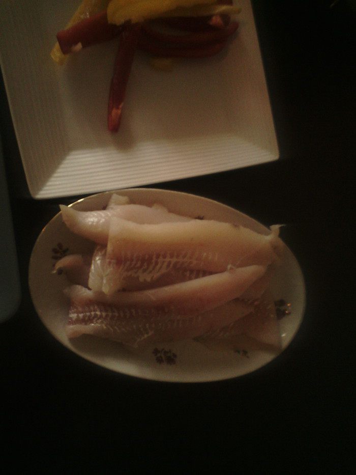 Котлеты из путассу с рисом и овощами