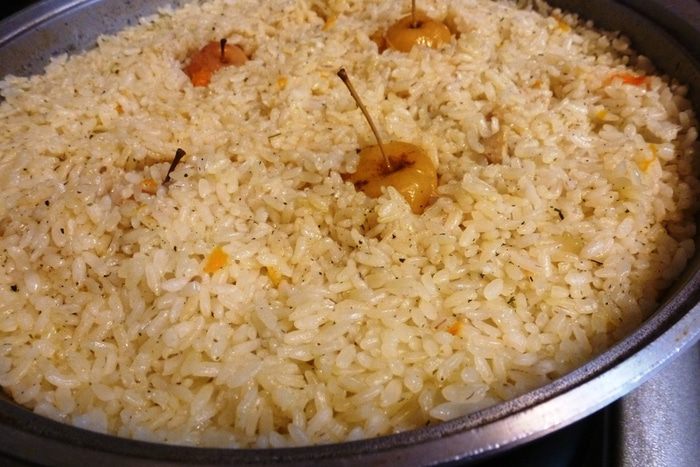 Рисовая каша «Ароматная» с мясом и яблоками