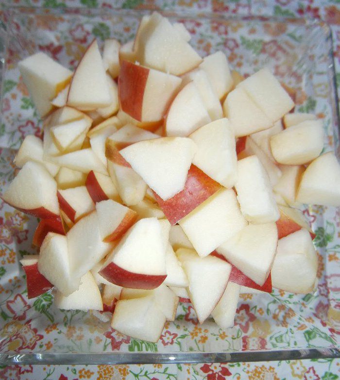 Яблочный пирог с отрубями