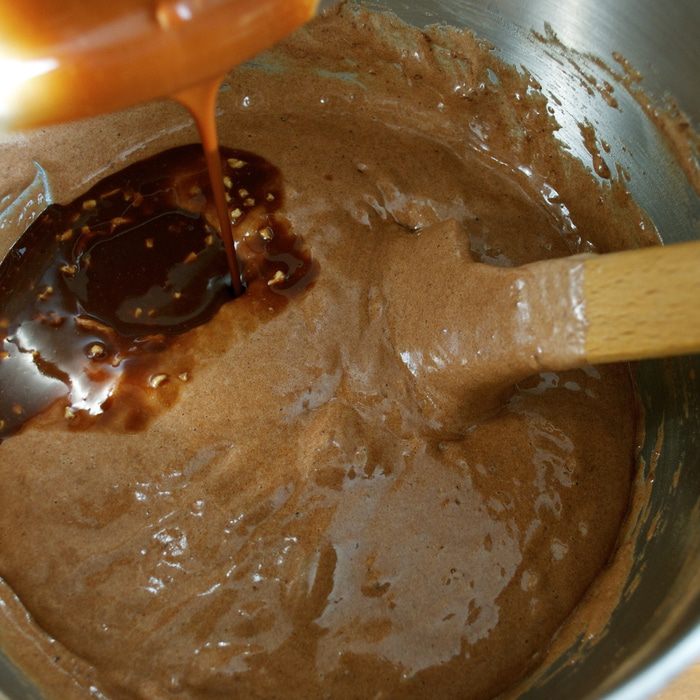 Кекс на шоколадно-ореховой пасте