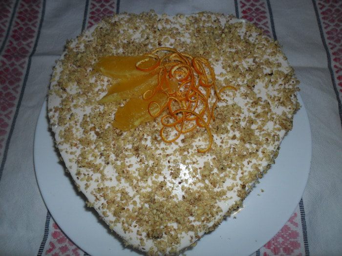 Гречневый торт с творогом 