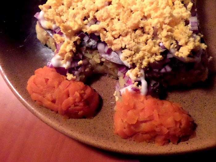 Салат &amp;quot;Селедочка в наряде Санта Клауса&amp;quot;