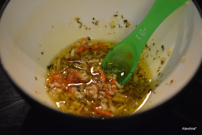 Семга с брюссельской капустой