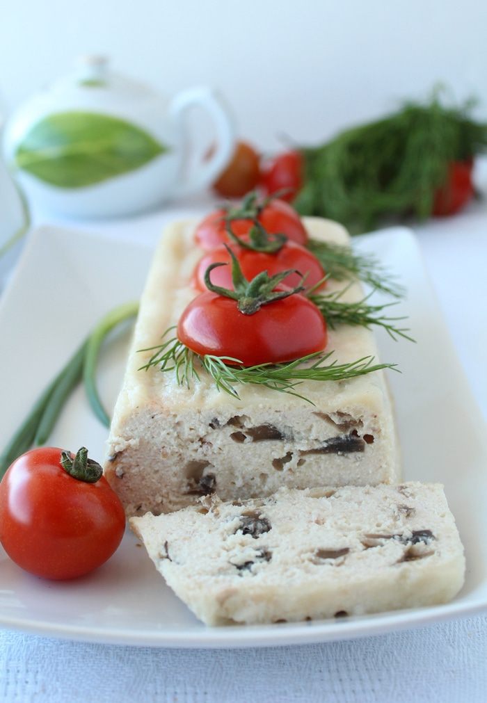 Террин из курицы с грибами 