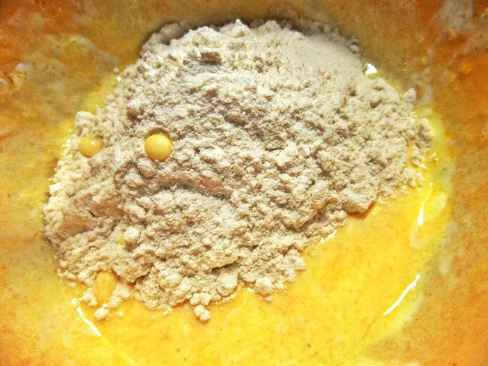 Оладьи с черникой и шоколадом