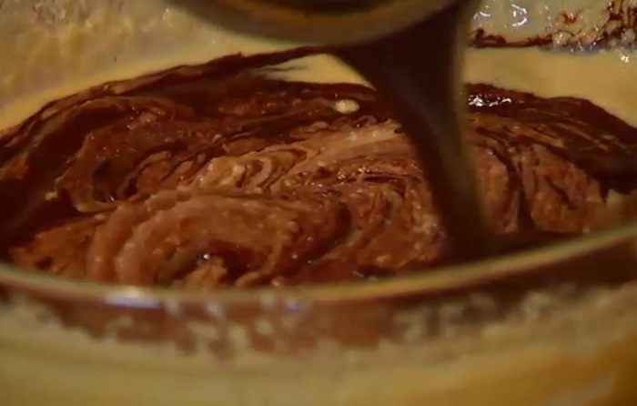 Шоколадно-миндальный пирог на маскарпоне