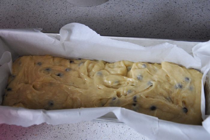 Банановый кекс с шоколадными каплями