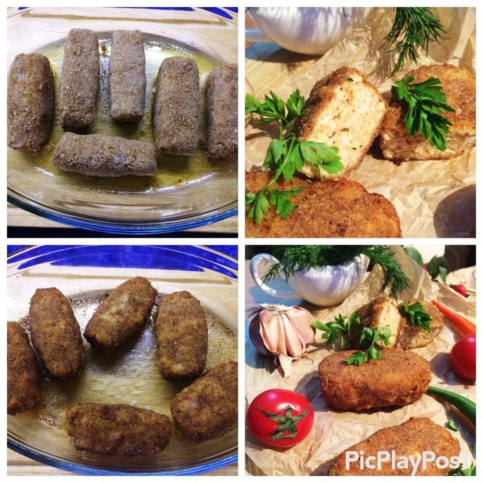 Куриные котлеты с пармезаном
