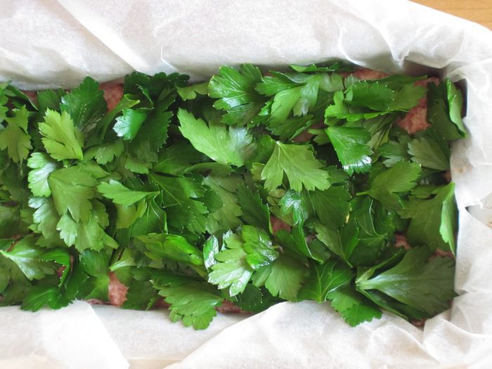 Мясной хлебец с овощами