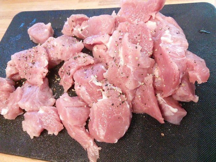 Свиное филе в остром соусе чили (Flammentopf) 