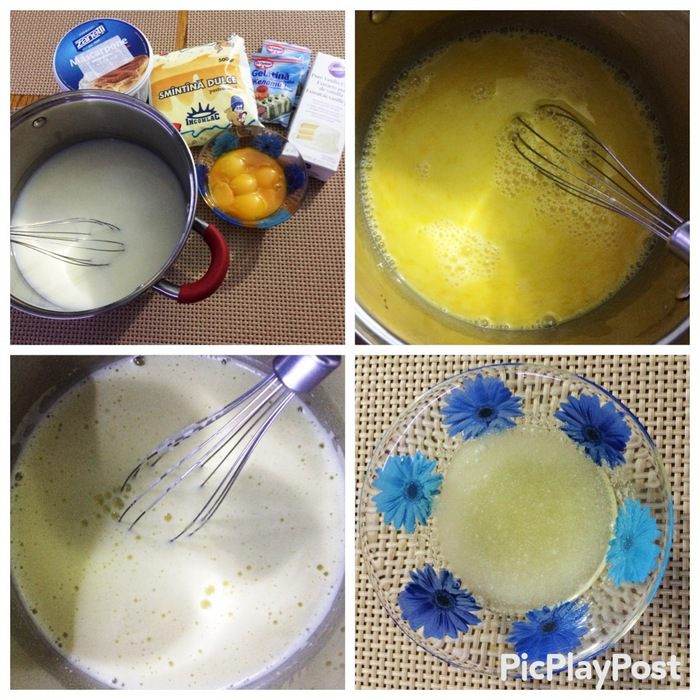 Торт-пирожное с клубникой и смородиной