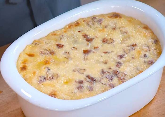 Рисовый пудинг с изюмом и миндалем 