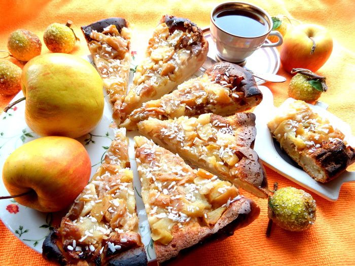 Яблочно-грушевый тарт Татен (tarte Tatin)
