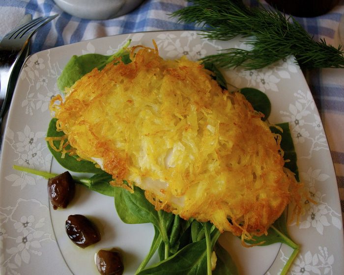 Рыбка в картофельной корочке