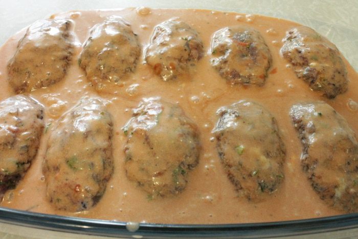 Ленивые голубцы с красной капустой