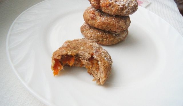 Ржаное печенье с курагой