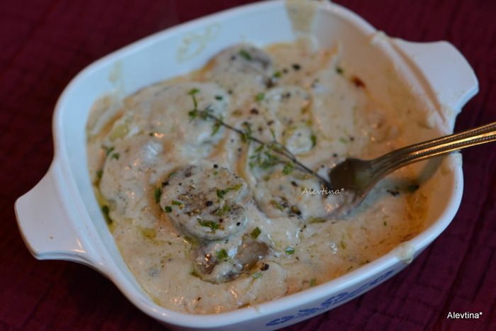 Жюльен с грибами