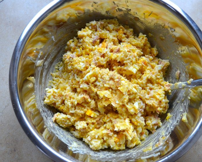 Пирожки духовые с тунцом