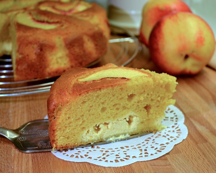 Торт &amp;quot;НУА&amp;quot; с рикоттой и нектаринами