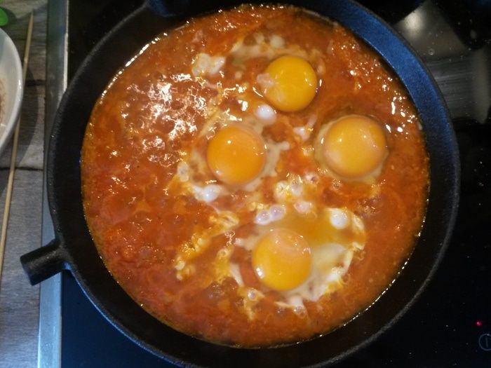 Шакшука с киноа и брынзой