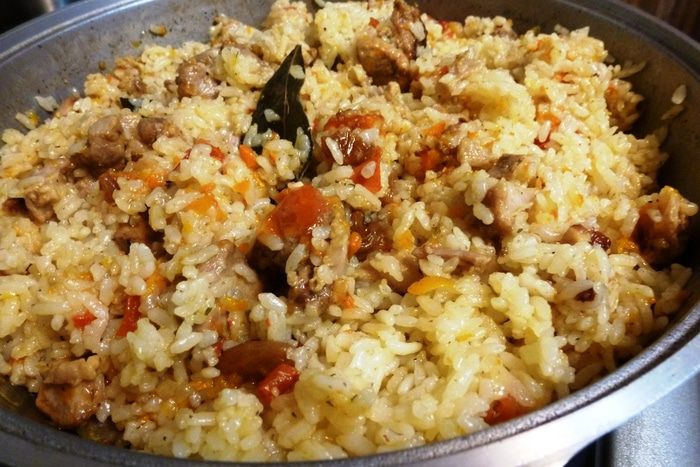 Рисовая каша «Ароматная» с мясом и яблоками