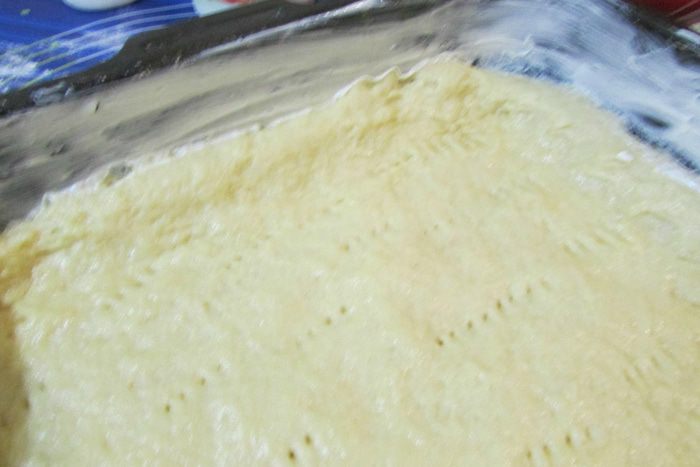 Сладкий пирог с яблоками и клюквой