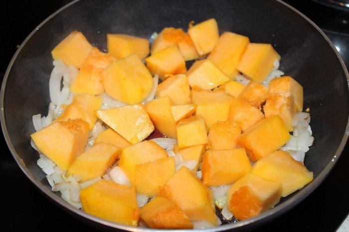 Тыквенно-картофельный суп-пюре с беконом