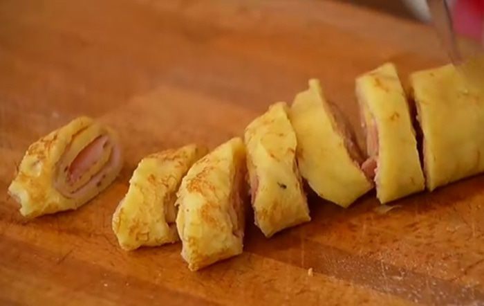 Блины с луком и сыром 