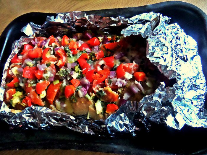 Горячая закуска из чиабатты