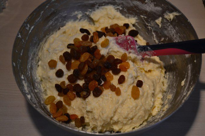 Творожный бездрожжевой кулич