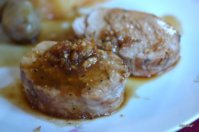 Свинина с глазурью из лайма