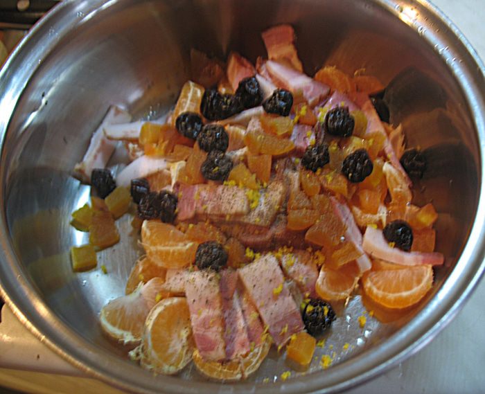 Курица с мандаринами под мандариновой глазурью