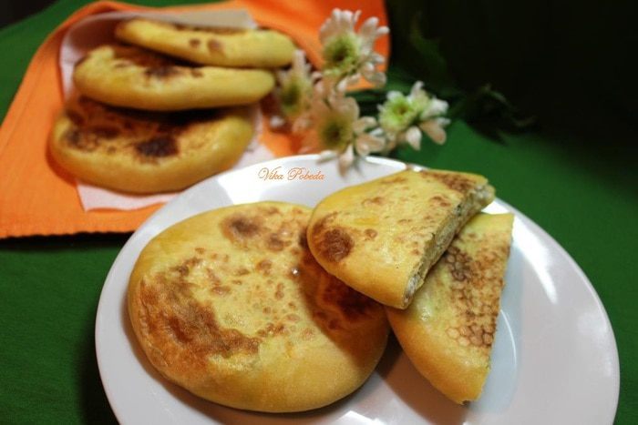 Тыквенные лепешки с начинкой