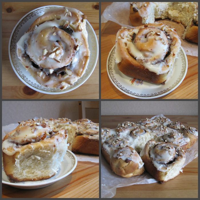 Булочки с корицей, шоколадом и миндалем