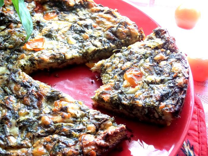 Сырная пицца на хлебе